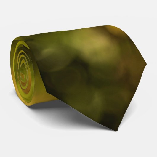 Gele bokeh stropdas (Opgerold)