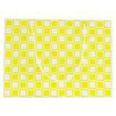 Gele bold Mod Squares Groot Cadeauzakje (Achterkant)