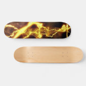 Gele bolt persoonlijk skateboard (Horizontaal)