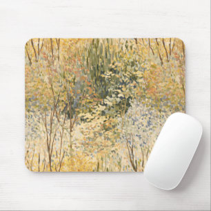 Gele bomen in de herfst muismat