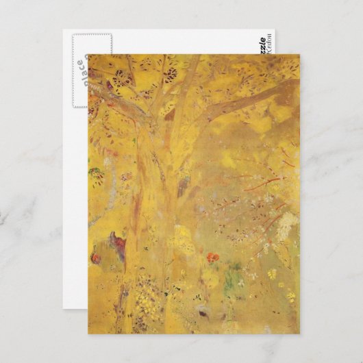 Gele boom van Odilon Redon Briefkaart (Voorkant / Achterkant)