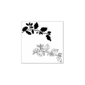 gele boombladeren rubberstempel (Afrduk)