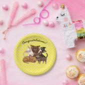 Gele Borden van Chihuahua Paper Party Papieren Bordje (Feest)