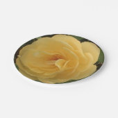 Gele borden van kamellietpapier papieren bordje (Gekanteld)