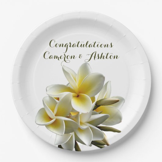 Gele Borden voor weddenschap-plakkerspapier Papieren Bordje (Voorkant)