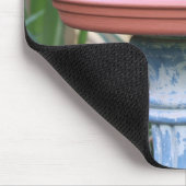 Gele-Borstvink bij Birdbath Muismat (Hoek)