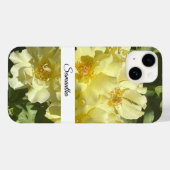 Gele Botanische Bloemen Case-Mate iPhone Case (Achterkant (horizontaal))
