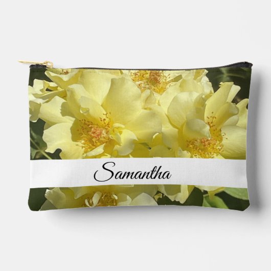 Gele botanische bloemen etui (Voorkant)