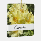 Gele botanische bloemen keramisch ornament (Rechts)