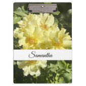 Gele botanische bloemen klembord (Voorkant)