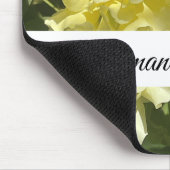 Gele botanische bloemen muismat (Hoek)
