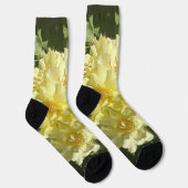 Gele botanische bloemen sokken (Rechts)