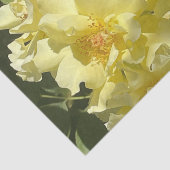 Gele botanische bloemen tissuepapier (Detail)