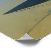 gele boten op het ierse strand poster (Hoek)