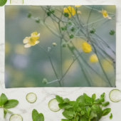 Gele boter theedoek (Gevouwen)