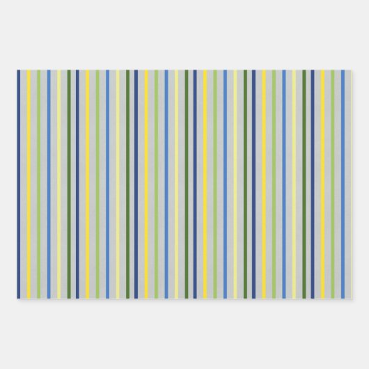 Gele boterbekers en blauw Iris-pakpapier Inpakpapier Vel (Voorkant 3)