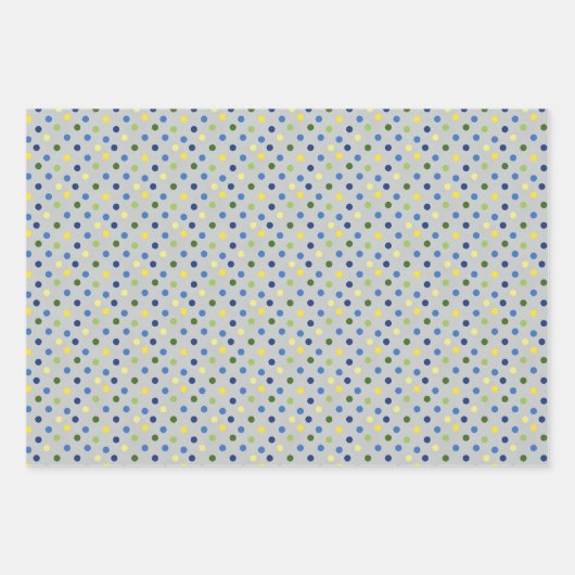 Gele boterbekers en blauw Iris-pakpapier Inpakpapier Vel (Voorkant 2)