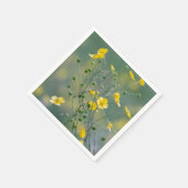 Gele boterbloem servetten (Hoek)