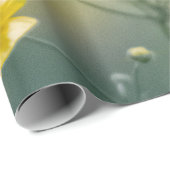 Gele boterbloemen cadeaupapier (Rol Hoek)