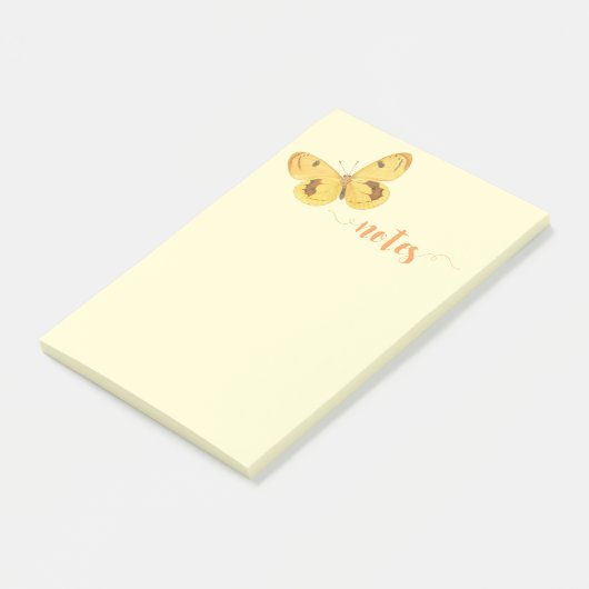 Gele Boterfly Fine Art Post-it Notes (Schuin)