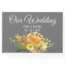  Gele Bouquet op Grijze bruiloft