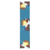 Gele Bowl met Apples Table Runner Korte Tafelloper (Voorkant)