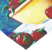 Gele Bowl met Apples Table Runner Korte Tafelloper (Hoek)