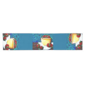 Gele Bowl met Apples Table Runner Korte Tafelloper (Horizontaal)