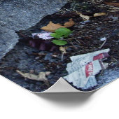 Gele brandkraan en wilde bloemen poster (Hoek)