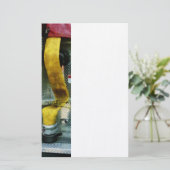 Gele brandslang briefpapier (Staand voorkant)