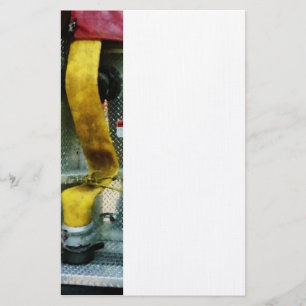 Gele brandslang briefpapier