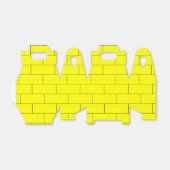 Gele Brick Pattern Favor Box Bedankdoosjes (Uitgevouwen)