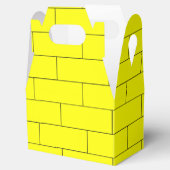 Gele Brick Pattern Favor Box Bedankdoosjes (Geopend)