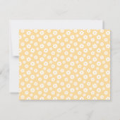 Gele briefkaarten met wit madeliefjesmotief (Achterkant)