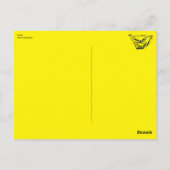 Gele briefs Briefkaart (Achterkant)