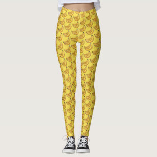 Gele brij van banaanfruit leggings