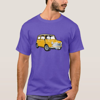 Gele Britse auto T-shirt