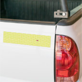 Gele Britse Unievakken en oneven Bumpersticker (Op Truck)