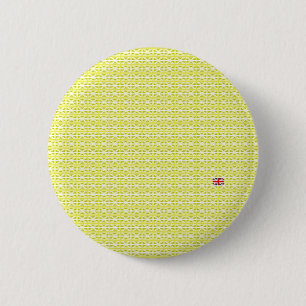 Gele Britse Unievakken en oneven Ronde Button 5,7 Cm
