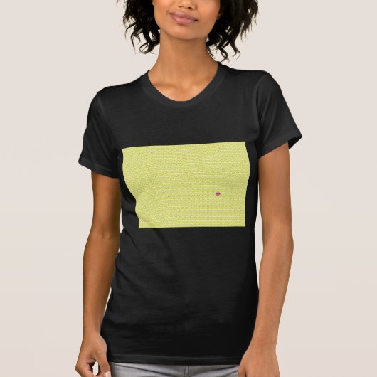Gele Britse Unievakken en oneven T-shirt (Voorkant)