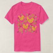Gele broedvogels t-shirt (Design voorkant)