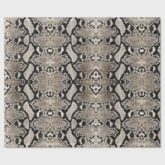 Gele Bronze Light Gold Python Snakeskin Cadeaupapier (Vlak)