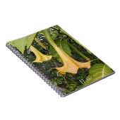 Gele Brugmansia Bloom Bloemen Notitieboek (Rechterzijde)