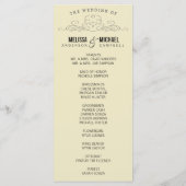 GELE BRUILOFT |  ELEGANTIE PROGRAMMAKAART (Achterkant)