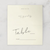 Gele bruiloft gevouwen plaats kaart plaatskaartje (Buitenkant ongevouwen)