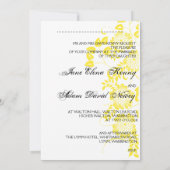 gele bruiloft kaart (Achterkant)