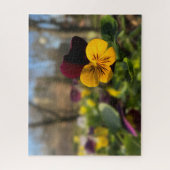 Gele bruine paniek legpuzzel (Verticaal)