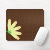 Gele bruine Stippen Mousepad Muismat (Met muis)