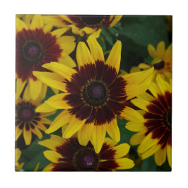 Gele bruine tegel tegeltje