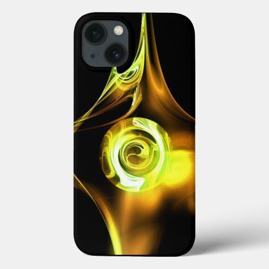 GELE BRUINE WITTE FRACTALE ROOS Case-Mate iPhone CASE (Achterkant)